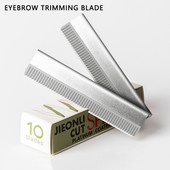 10 KOM. Jednokratni trimer za tetoviranje obrva od nehrđajućeg čelika Oštrica dlačica Nož Strugač za oblikovanje Brijač pribor za šminkanje DIY alati