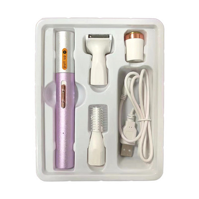 4-ühes elektriline kogu keha epilaator naiste pardel Laetav valutu kulmude nina ja kaenlaaluste bikiinitrimmer