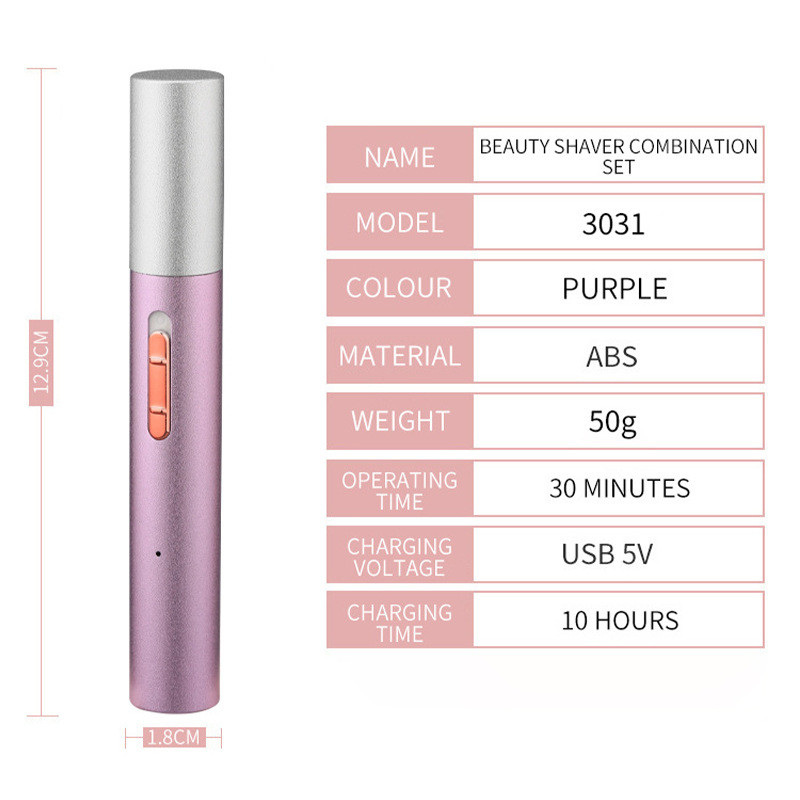 4-ühes elektriline kogu keha epilaator naiste pardel Laetav valutu kulmude nina ja kaenlaaluste bikiinitrimmer