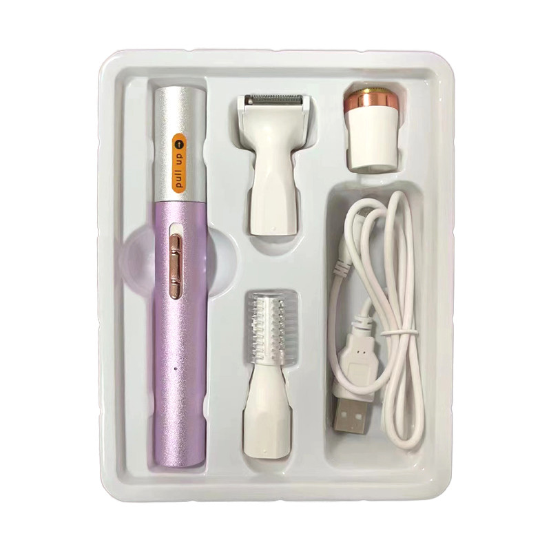 4-ühes elektriline kogu keha epilaator naiste pardel Laetav valutu kulmude nina ja kaenlaaluste bikiinitrimmer