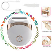 Ηλεκτρική Ξυριστική Γυναικεία ξυριστική μηχανή USB Επαναφορτιζόμενη ξυριστική μηχανή μπικίνι Γυναικεία Σώμα προσώπου Μασχάλη Πόδι Πλάτη Αποτρίχωση συσκευή ξυρίσματος
