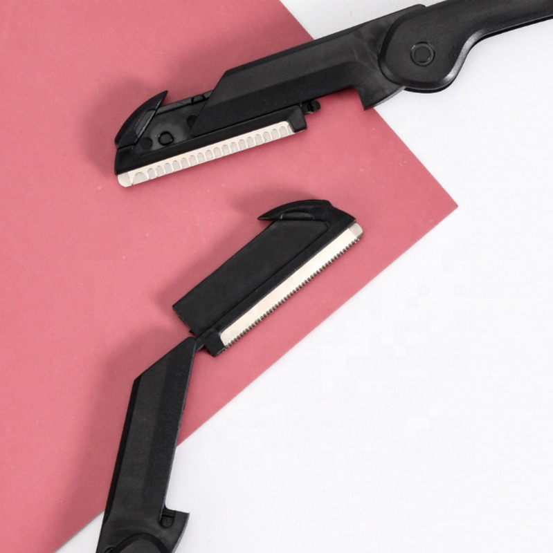 1 tk Turvaline kokkupandav naiste pardel Kulmude lõiketera kriimustusvastane raseerija meigitööriistad Kulmude trimmer, mõeldud raseerija naistele