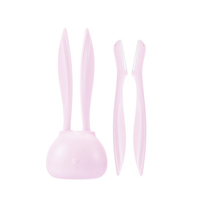2tk Cute Rabbit Kulme trimmiv raseerija naise pardel Näo-huulepiirkond Jalakarvad koos hoiualusega Meik Ilutööriistad Aksessuaarid