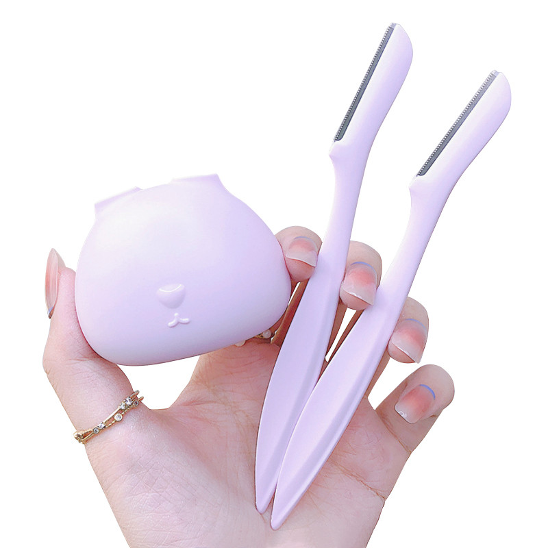 2tk Cute Rabbit Kulme trimmiv raseerija naise pardel Näo-huulepiirkond Jalakarvad koos hoiualusega Meik Ilutööriistad Aksessuaarid