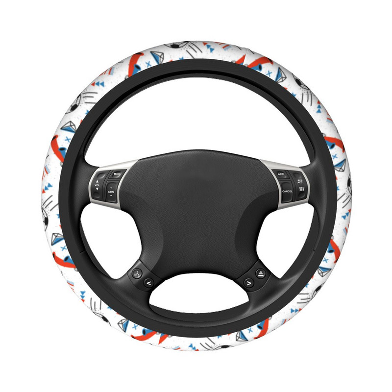 80ndate Memphise stiilis auto rooliratta kate Jalgpall Jalgpallipallid Sport Auto rooliratta kaitse Autostiili tarvikud