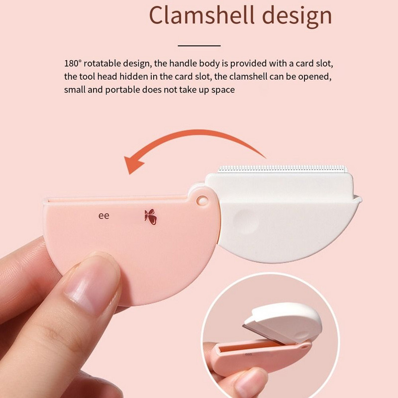 Okrugli trimer za obrve Nož za struganje Sklopivi sigurnosni brijač za žene Šminka Epilacija Rezači za uklanjanje dlačica Kozmetički alati