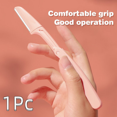 2tk kaasaskantav kulmutrimmer, kaasaskantav ohutu kulmude kujundaja, naiste meeste pardel, näohooldus, kulmude trimmimise tööriistad