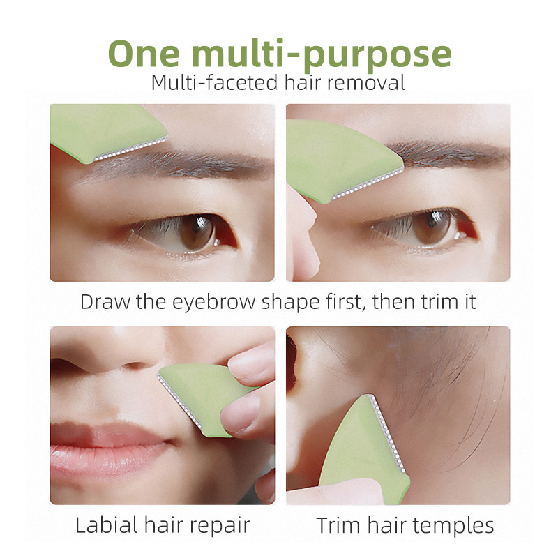 2tk kaasaskantav kulmutrimmer, kaasaskantav ohutu kulmude kujundaja, naiste meeste pardel, näohooldus, kulmude trimmimise tööriistad