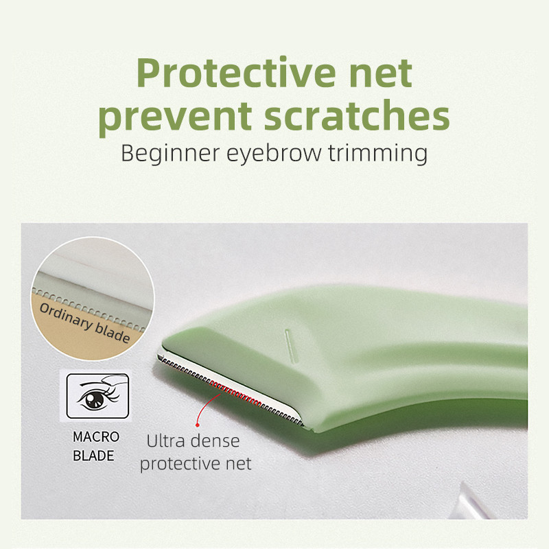 2tk kaasaskantav kulmutrimmer, kaasaskantav ohutu kulmude kujundaja, naiste meeste pardel, näohooldus, kulmude trimmimise tööriistad