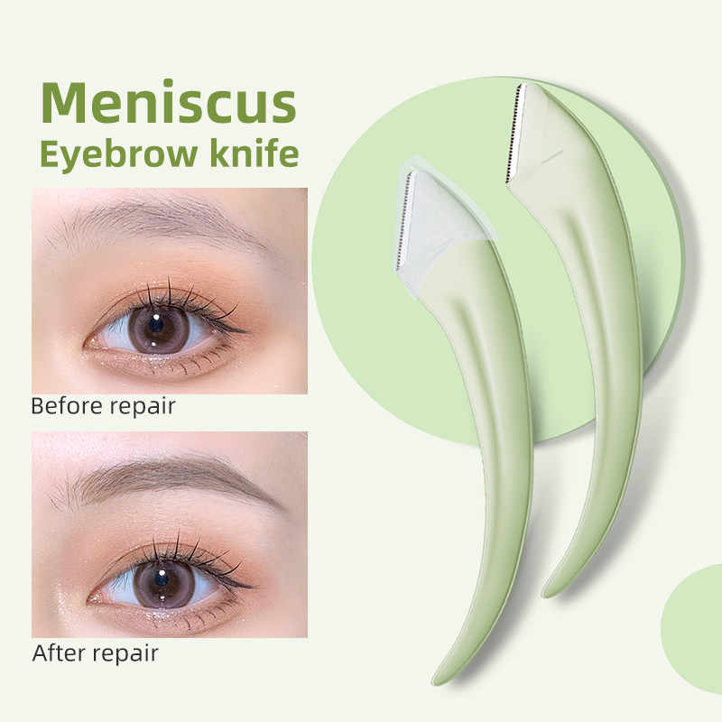 2tk kaasaskantav kulmutrimmer, kaasaskantav ohutu kulmude kujundaja, naiste meeste pardel, näohooldus, kulmude trimmimise tööriistad