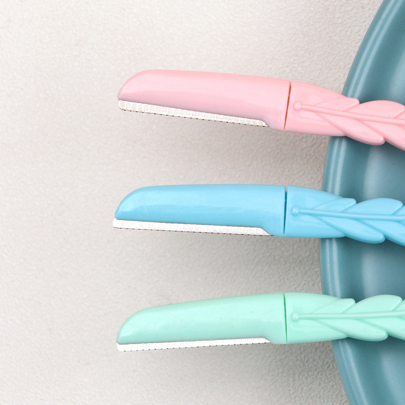 Karsyngirl 3 tk lehekujuline kulmude raseerija, kulmutrimmer, näo ja juuste eemaldamise pardel naistele