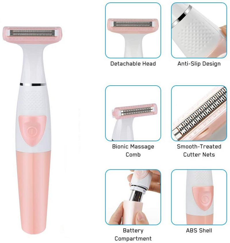 Professzionális arc- és testápoló készlet borotvagép nedves száraz elektromos borotva hátul férfiaknak elektromos borotva szakállszőrvágó