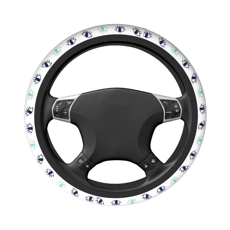 Minimalus skandinaviško stiliaus automobilio vairo dangtelis Blakstiena Blue Eye vairo apsauginis dangtelis Automobilių stiliaus automobilių priedai