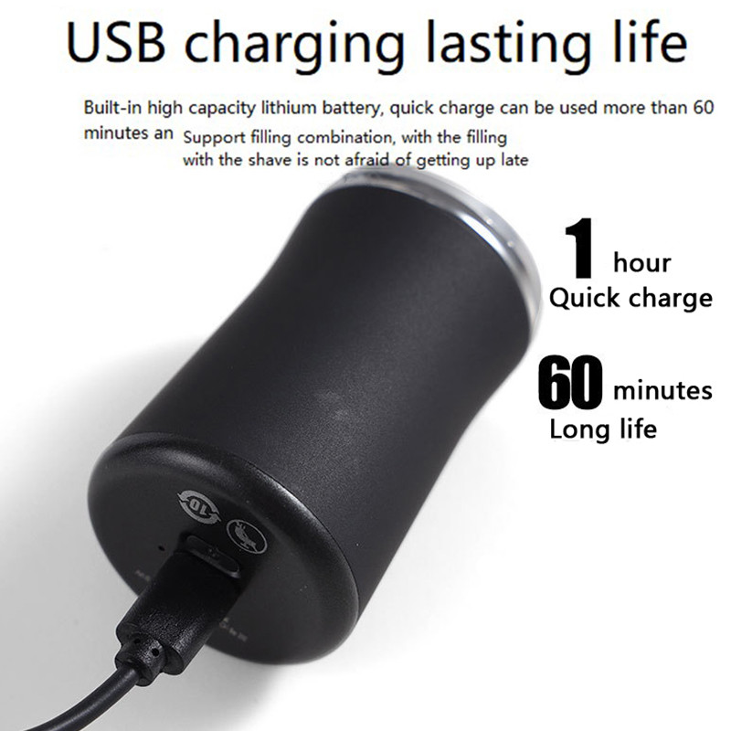 Kuum müük Elektriline laetav meeste pardel juhtmevaba laadija Mini elektriline pardel meestele Tasuta transport