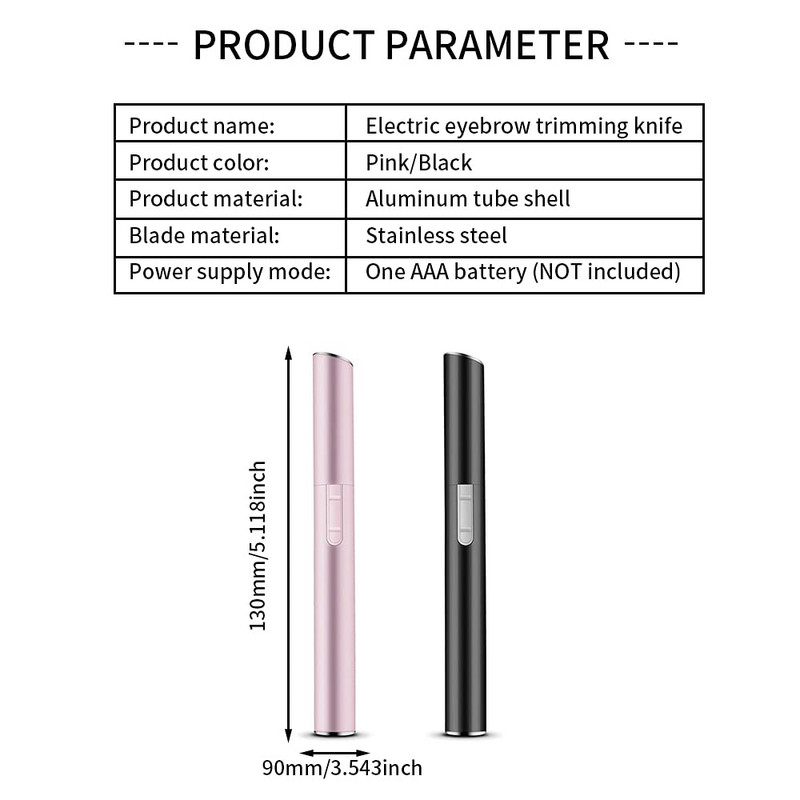 Elektrilised näo-kulmukäärid, juukselõikur, mini kaasaskantav naiste pardlieemaldaja koos kammiga nina ja lõua bikiinipiirkonda epileerija jaoks