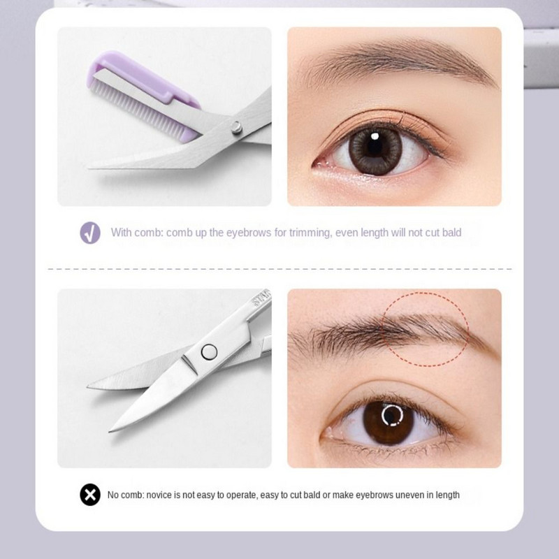 Uklanjanje kopče za podrezivanje obrva Alat za šminkanje Škare za obrve Set trimera za obrve Mašina za rezanje obrva Češalj Pinceta za obrve