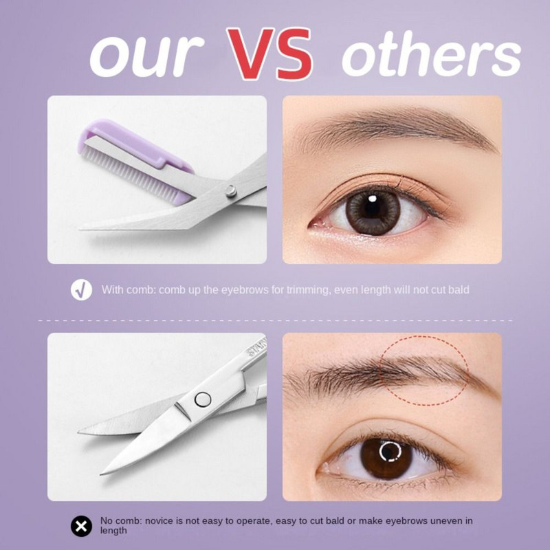 Uklanjanje kopče za podrezivanje obrva Alat za šminkanje Škare za obrve Set trimera za obrve Mašina za rezanje obrva Češalj Pinceta za obrve