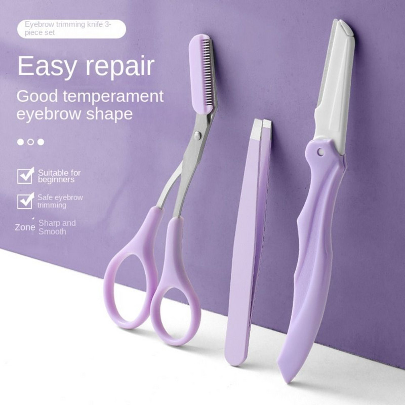 Uklanjanje kopče za podrezivanje obrva Alat za šminkanje Škare za obrve Set trimera za obrve Mašina za rezanje obrva Češalj Pinceta za obrve