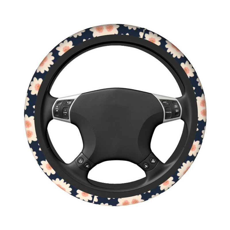 37-38 auto rooliratta katted Midnight Flower Field libisemisvastane Minimalistlik Boho autostiil Sobivad autotarvikud