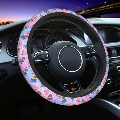 „Arale And Poop Dr Slump“ automobilio vairo dangtelis Minkštas anime automatinis vairo apsauga, tinkami automobilio modeliui skirti automobilių priedai