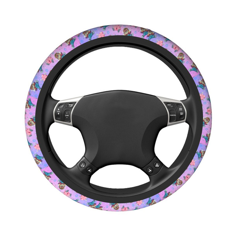 „Arale And Poop Dr Slump“ automobilio vairo dangtelis Minkštas anime automatinis vairo apsauga, tinkami automobilio modeliui skirti automobilių priedai