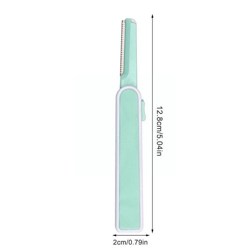 1 τμχ Γυναικείο κουρευτικό φρυδιών Αναδιπλούμενο Μέτωπο Αποτρίχωση Προσώπου Μαχαίρι Μαλλιά Αποστολή Ξυράφια φρυδιών Δωρεάν E1Y7