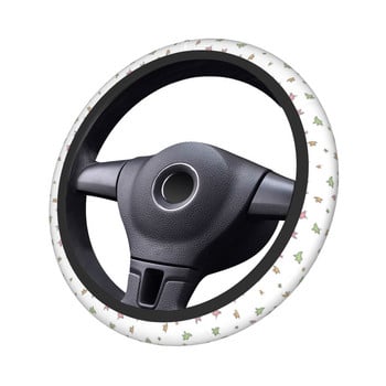 37-38 Car Steering Wheel Cover Heartstopper Leaves Lgbt Yaoi Elastic Anime Braid On The Steering Wheel Cover Car-styling