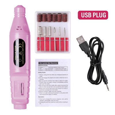 Multitype Plug körömfúrógép elektromos manikűr maró készlet gél körömlakk manikűr szerszám körömtartozékokhoz