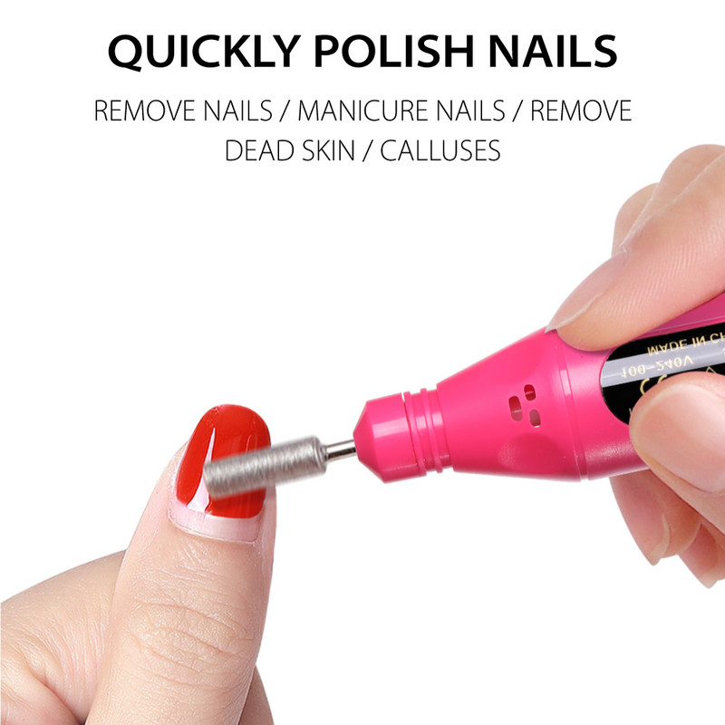 Многотипов щепсел Машина за пробиване на нокти Електрическа фреза за маникюр Комплект за гел лак за нокти Инструмент за маникюр Аксесоари за нокти
