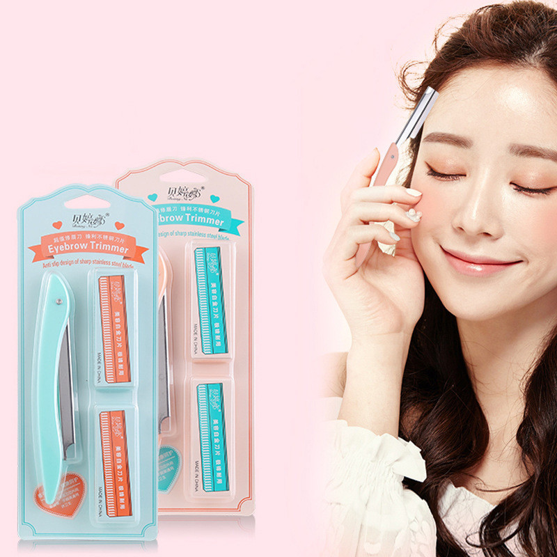 Vastupidav kulmutrimmeri teraga pardel Kaasaskantav näo habemenuga Epileerimine Karvaeemalduslõikurid Ohutus pardel 10 tk Kulmupardlid