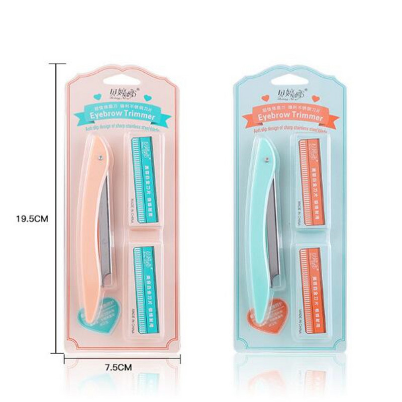 Vastupidav kulmutrimmeri teraga pardel Kaasaskantav näo habemenuga Epileerimine Karvaeemalduslõikurid Ohutus pardel 10 tk Kulmupardlid