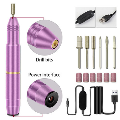 Nova električna bušilica za nokte 35000/20000 RPM Stroj za manikuru Aparat za manikuru Pedikura Turpija za nokte Alati Svrdla Kompleti alata