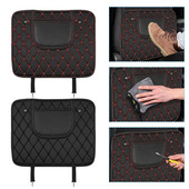 Autós rúgásgátló szőnyegek Auto ülés háttámla védőhuzat gyerekeknek babatároló zseb kopásálló belső kiegészítők