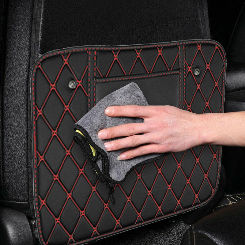 Autós rúgásgátló szőnyegek Auto ülés háttámla védőhuzat gyerekeknek babatároló zseb kopásálló belső kiegészítők