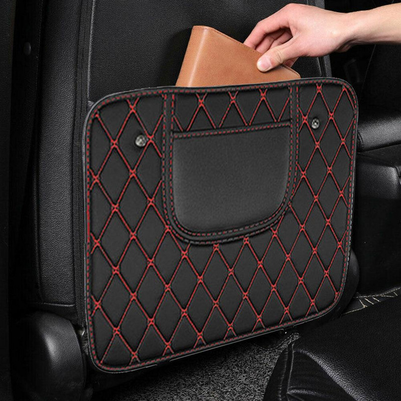 Autós rúgásgátló szőnyegek Auto ülés háttámla védőhuzat gyerekeknek babatároló zseb kopásálló belső kiegészítők