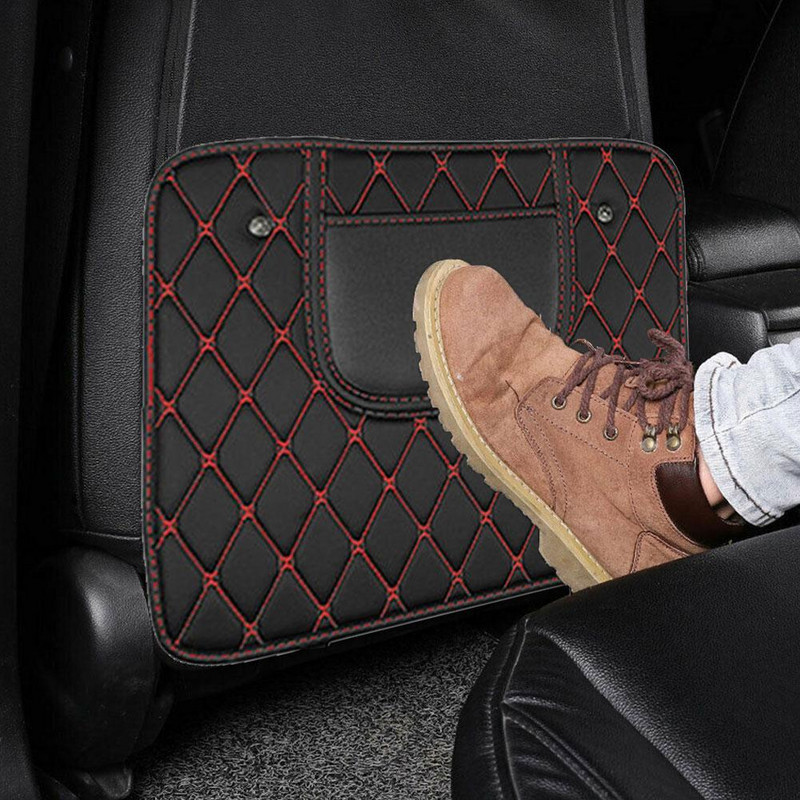 Autós rúgásgátló szőnyegek Auto ülés háttámla védőhuzat gyerekeknek babatároló zseb kopásálló belső kiegészítők