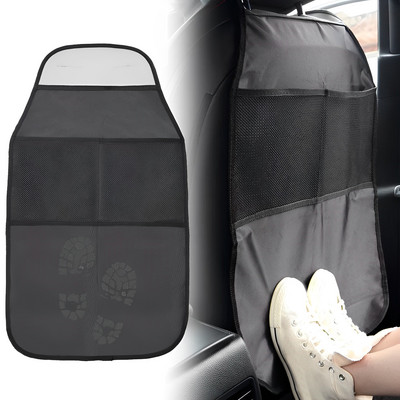 Autósülés háttámla védőhuzat gyerekeknek gyerekeknek baba szennyeződésmentes üléshuzat csúszásmentes tárolótáska zseb rendszerező autós kiegészítők