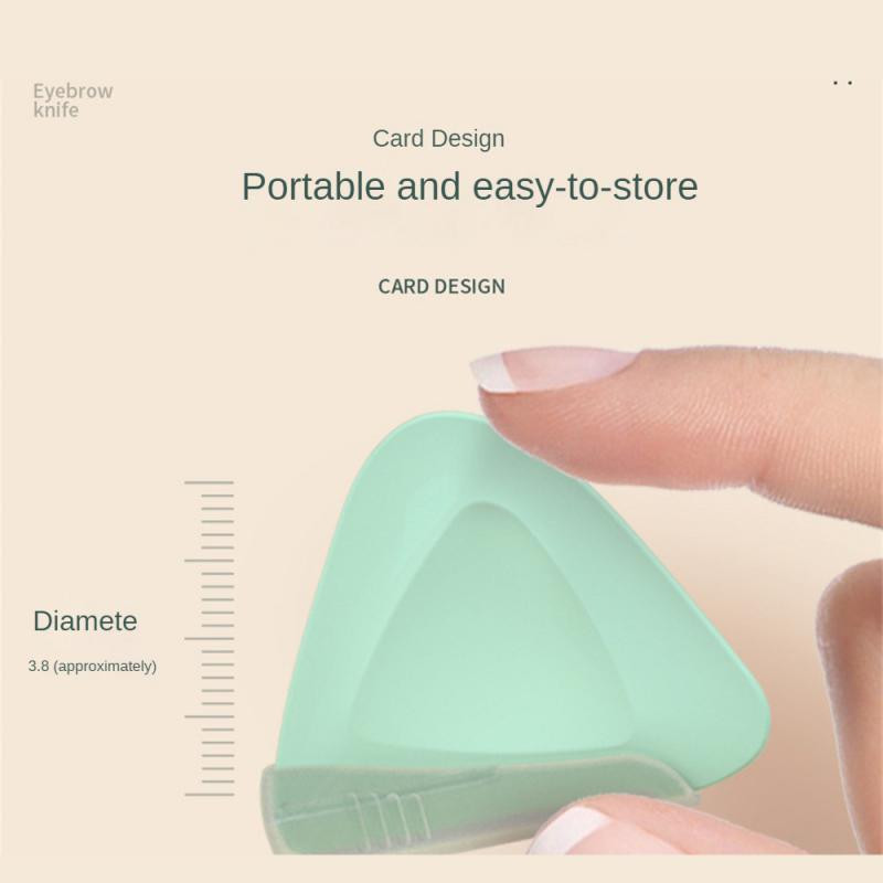 Komplektuojamas su apsaugine rankove Antakių grandiklis Antakių modeliavimo gelis Antakių vaškas trikampis makro antakių peilis aštrus popieriaus pjovimas