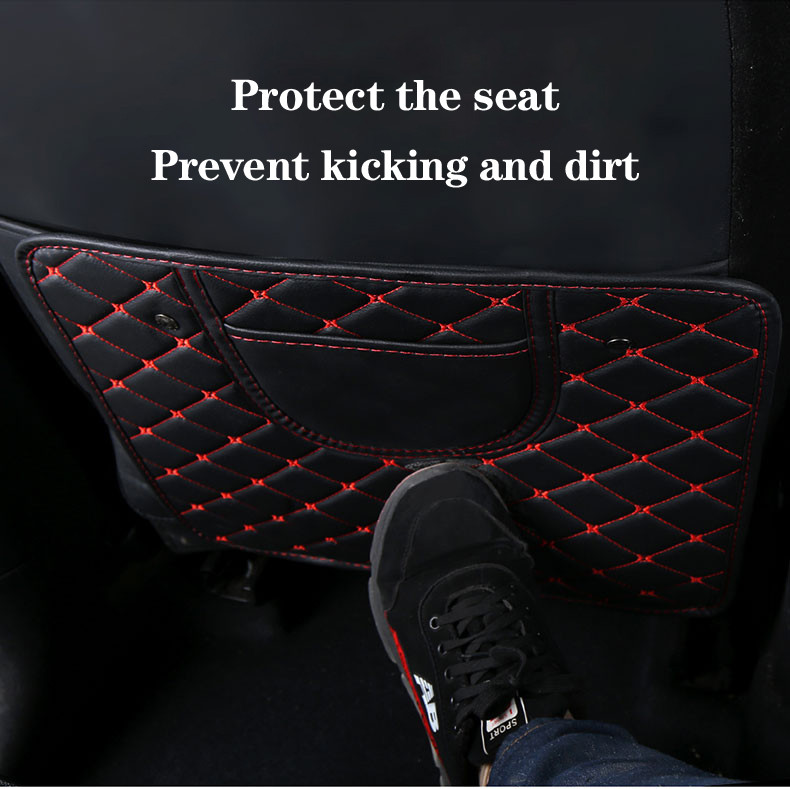 Pu-nahast laste autoistme seljatugi jalatõkkepadi Universaalne autotarvikud Veekindel määrdumisvastane matt kaitsepadi