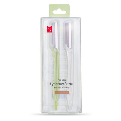 Profesionalus antakių kirpimo peilis be tinklelio Sharp Safety skutimosi antakių peiliukas vyrams moterims, nerūdijančio plieno antakių skustuvas