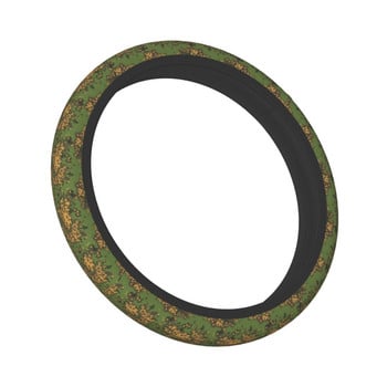 Russian Woodland Camouflage Car Steering Wheel Cover 37-38 Army Military Camo Steering Wheel Cover Car-styling