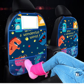Car Anti Child Kick Pad Auto Care Seat Back Protector Case Cover Cartoon for Baby Kick Mat Mud Clean Plastic Anti-kick Pad