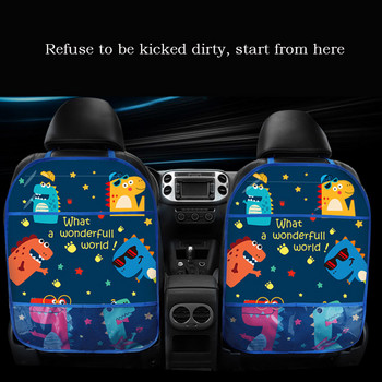 Car Anti Child Kick Pad Auto Care Seat Back Protector Case Cover Cartoon for Baby Kick Mat Mud Clean Plastic Anti-kick Pad