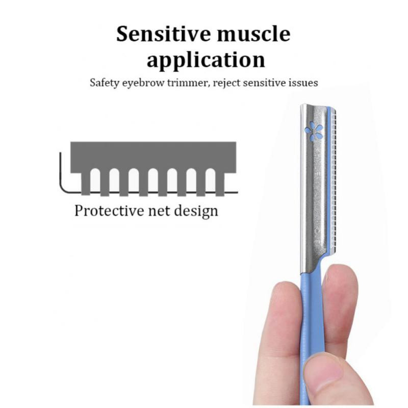 1kom Nož za podrezivanje obrva Oštra mrežasta strugalica za obrve Početnički trimer za uljepšavanje Strugalica za obrve Kozmetički alati