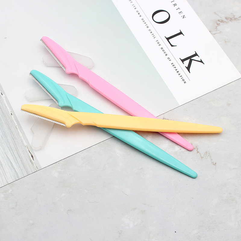 3 vnt antakių kirpimo peiliukas, nešiojamasis veido skustuvas, antakių epiliavimas, plaukų šalinimo kirpimo priemonės, saugaus moters makiažo įrankiai