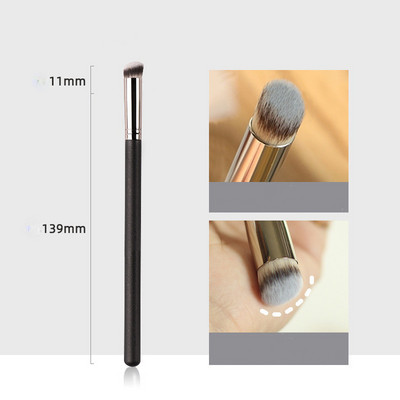 Makeup Brushes Foundation Concealer Nurgeline õmblusteta kate Sünteetiline Dark Circle Vedel kreem Kosmeetika Kontuuripintsel Ilutööriist