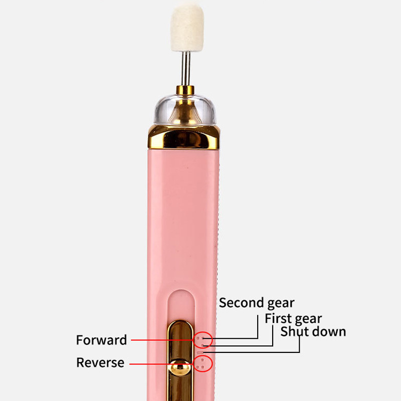5 viename Profesionali nagų gręžimo mašina Elektrinė nagų dildė Grąžtai Manikiūro frezavimo pjaustytuvų rinkinys Gelio lako šalinimo įrankiai Nauja