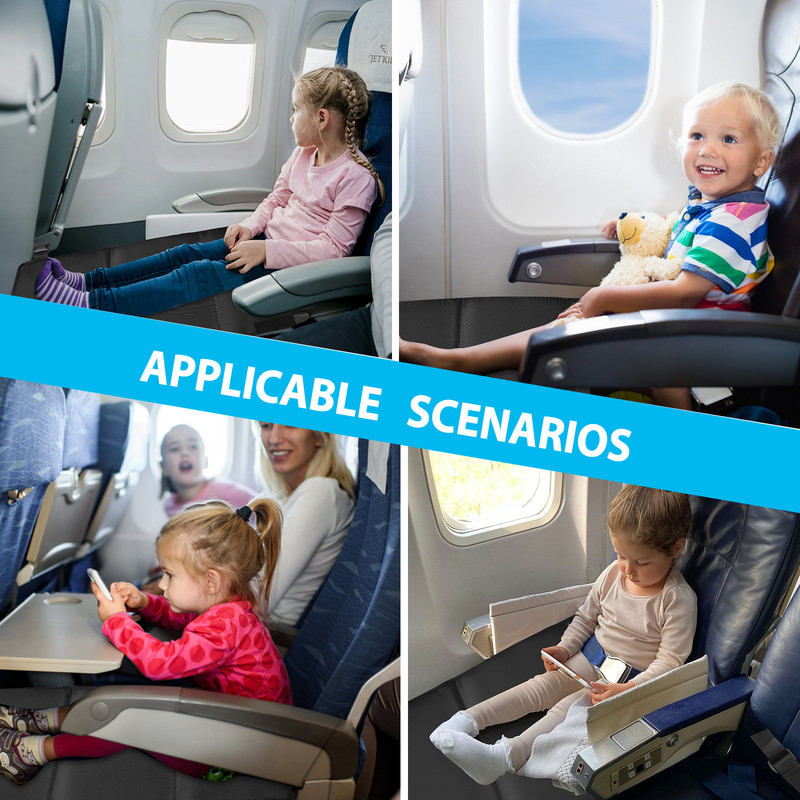 Laste reisilennuk voodi Beebipedaalid Voodi Kaasaskantav reisijalatugi Võrkkiik Lastevoodi Lennukiistme pikendaja jalatugi lastele