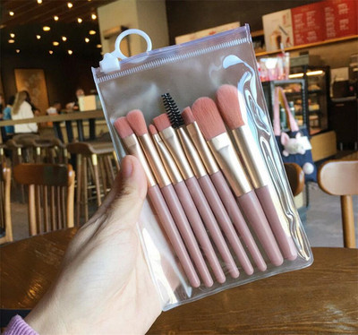 13/8KOM četkica za šminkanje Pro Green Set četkica Puder sjenilo za miješanje Eyeliner Trepavice Šminka za obrve Beauty Kozmetički kistovi