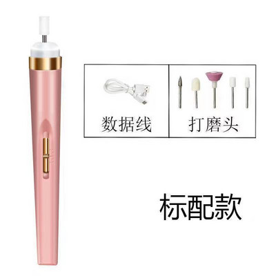 Elektromos körömfúró gép körömcsiszoló polírozógép hordozható mini elektromos manikűr művészi toll szerszámok gél eltávolításához 1 készlet